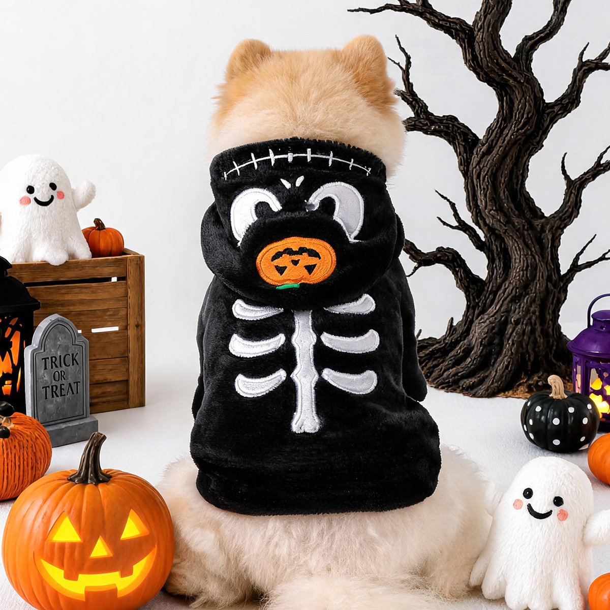 Ropa para perros y gatos PETCIRCLE, colección de otoño e invierno, forrada de lana, cálida, con un lindo diseño transformable.