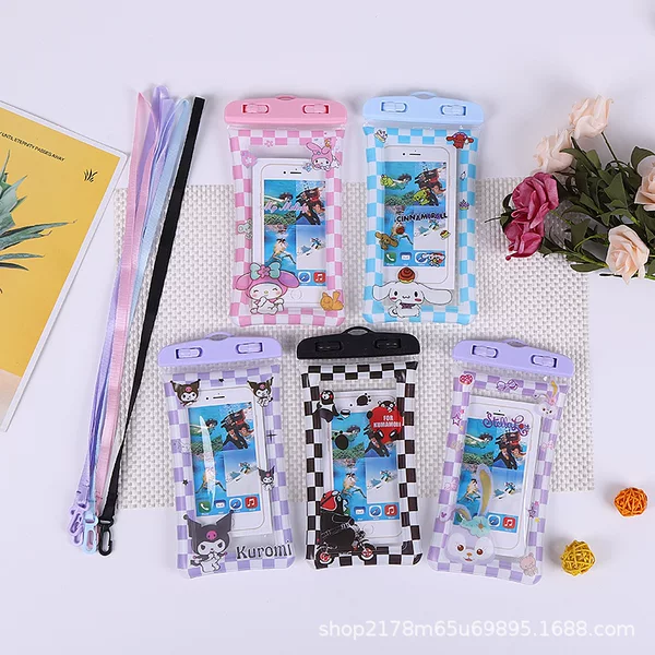 Cartoon Air Bag Waterproof Bag Popular Wholesale Mobile Phone Waterproof Bag Pvc Printing Full Coverage Waterproof Bag Multi-Function