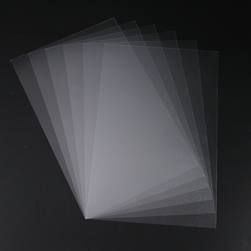 现货供应 粗磨砂丝印折盒吸塑印刷片材批发南亚半透明哑光PET胶片