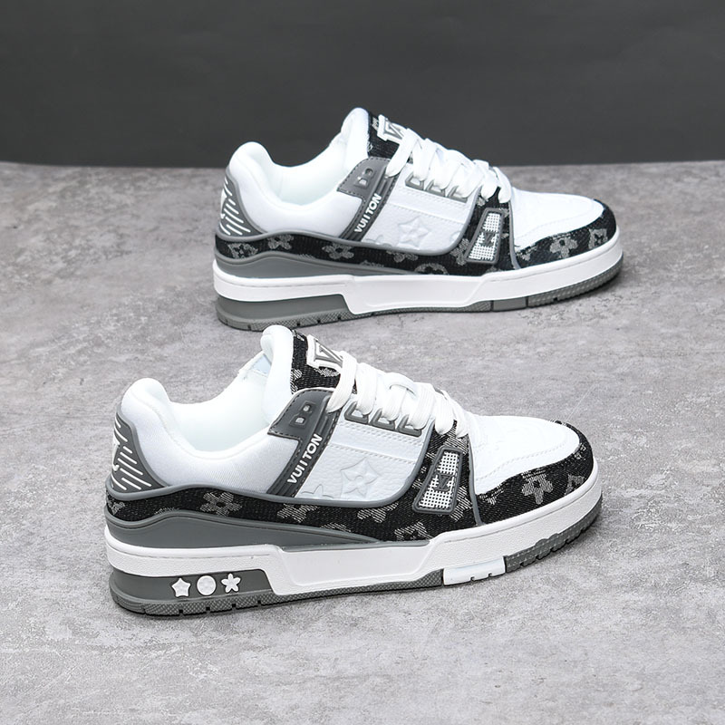 Black Warrior zapatos de hombre primavera y otoño nueva tendencia todo-fósforo otoño deportes y ocio pequeños zapatos blancos zapatos de moda para hombres y mujeres 8003