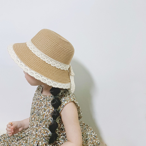 Autumn South Children's Hat Summer New Arrival Girls Baby Sun Hat Fisherman Hat Baby Grass Hat Wholesale