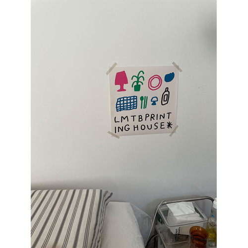 [Freehand drawing] ins illustration designer art coffee shop home wall stickers decorative painting core poster