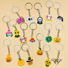 Amazon ベストセラー ハロウィン漫画シリーズ PVC キーホルダー カボチャ海賊ヘッドペンダント アクセサリー在庫あり
