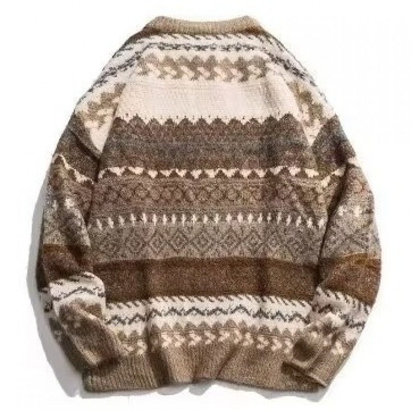 Herrenbekleidung Pullover Retro Lazy High End Vintage Winter Strickpullover_voghion.com