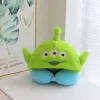 Three -eyed hooded U pillow