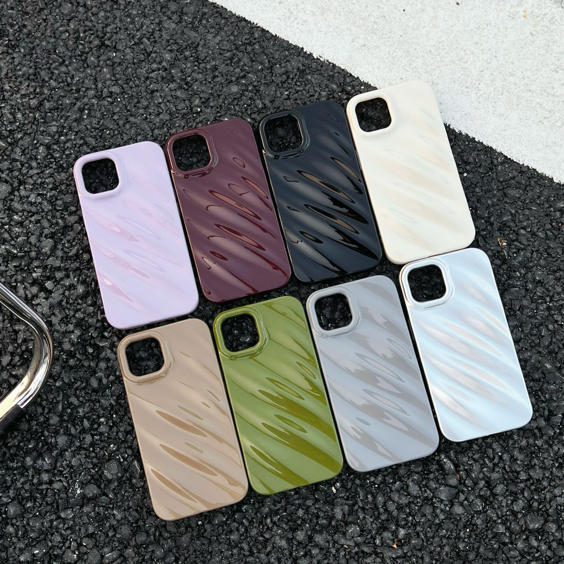Water Ripple Phone Case For Iphone 14 Pro Max 15 13 12 11 Cover_voghion.com
