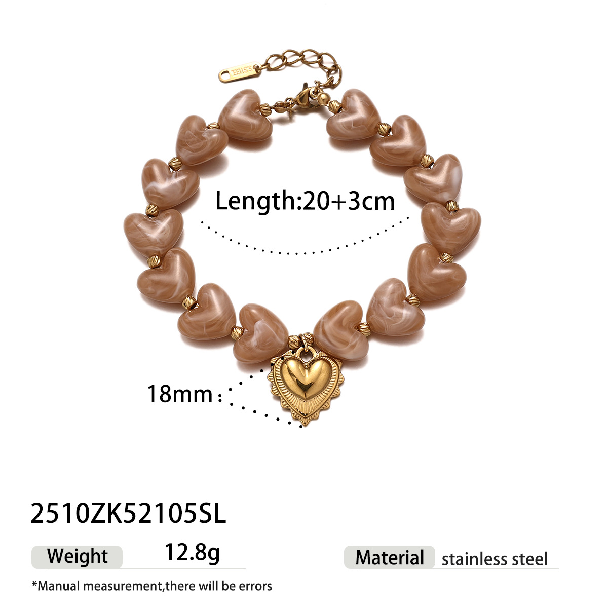 Collar de acero inoxidable de la UE y los Estados Unidos, colgante de lujo ligero, nicho universal, collar de cuentas de acrílico no se desvanece para mujeres image 7