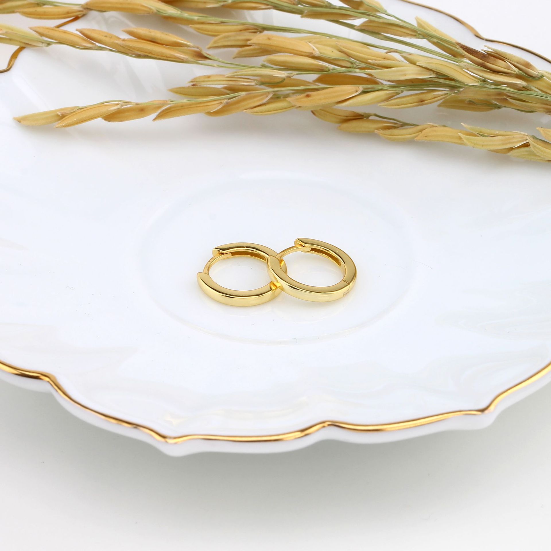 Earrings Classification 1 Pair Quantity 1 Pair 925 Sterling Silver Round Solid Color Earrings