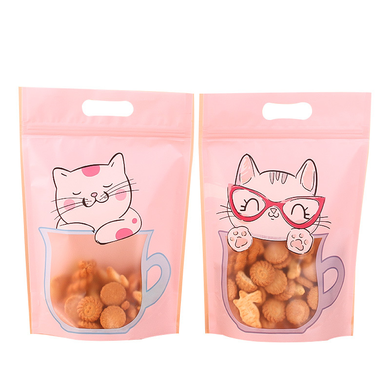 Año nuevo comida ziplock bolsa de dulces para hornear copo de nieve crujiente turrón galleta burro ocultar gelatina pastel bocadillo plástico sellado bolsillo