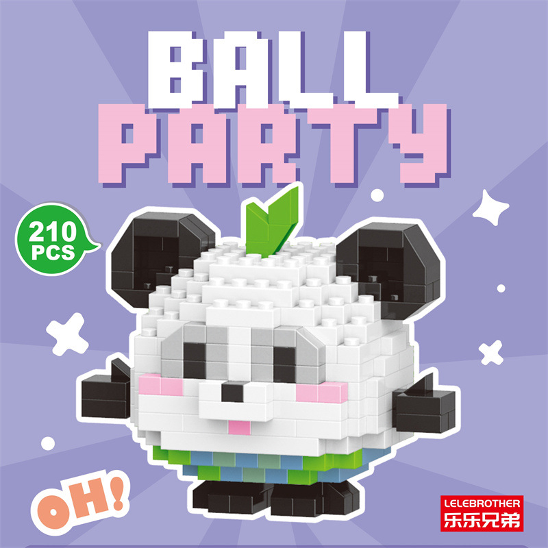 Venta al por mayor transfronteriza Lele Brothers ensamblado partículas pequeñas bloques de construcción de rompecabezas juguetes mini rompecabezas tridimensionales para niños micropartículas