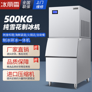 Bingli Xue Pure Snowflake Smoothie Ice Machine Sashimi Seafood Platter Ice Pillar Crushed Ice All-In-One Snowflake Ice Machine