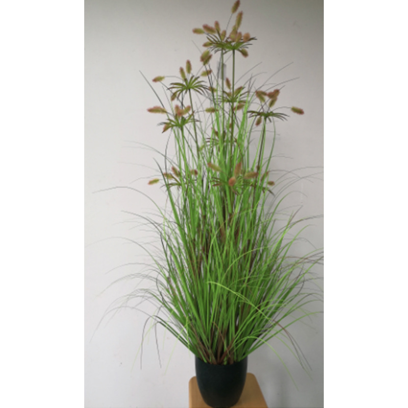 Simulación de plantas verdes, juncos, plantas en macetas, estilo nórdico, simulación de hierba de cola de perro, decoración de interiores, decoración de la sala de estar