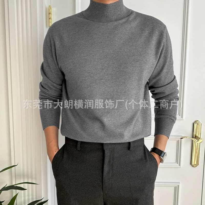 Winter base body-friendly sweater, (Cross-border trading), high collar