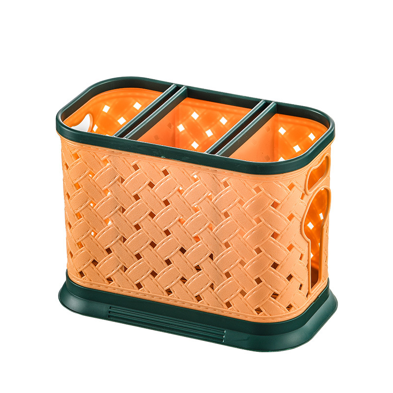 Hogar palillos titular palillos de plástico jaula cuchara Cuchillo y Tenedor caja de almacenamiento de drenaje de almacenamiento palillos de la cocina cesta caja de almacenamiento