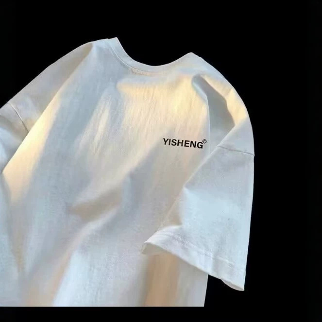 Men's and Women's T-Shirts 2026 New High Street Short-Sleeved T-Shirts Summer Ins Hong Kong Fashion Brand Loose Half-Sleeved Tops American Style
