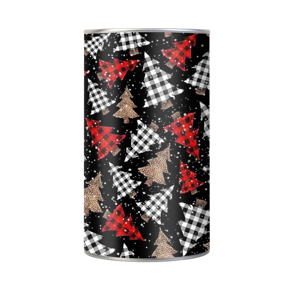 星空圣诞树印花礼物罐 创意圣诞盲盒罐子 年货活动促销奖品定做