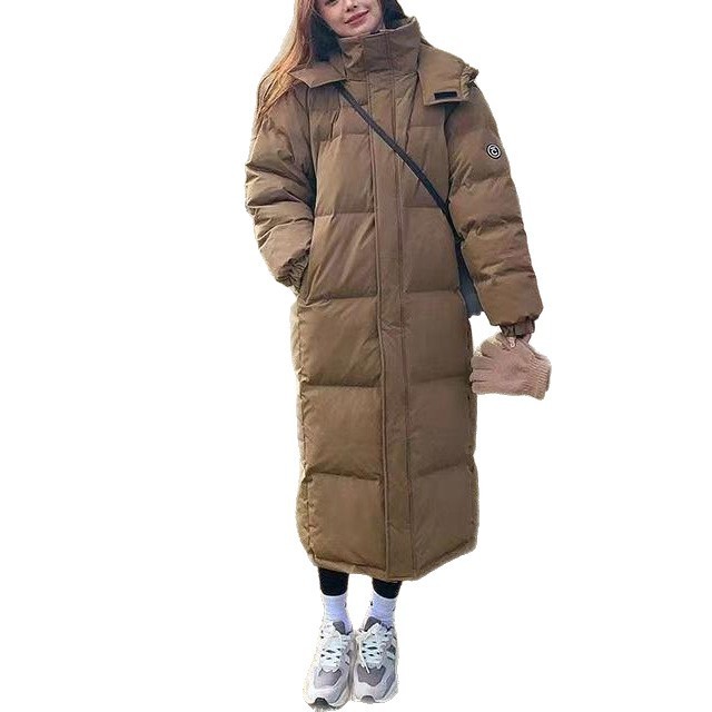 2025新款韩版羽绒棉服外套女冬季加厚宽松长款保暖大衣棉袄棉衣潮|undefined