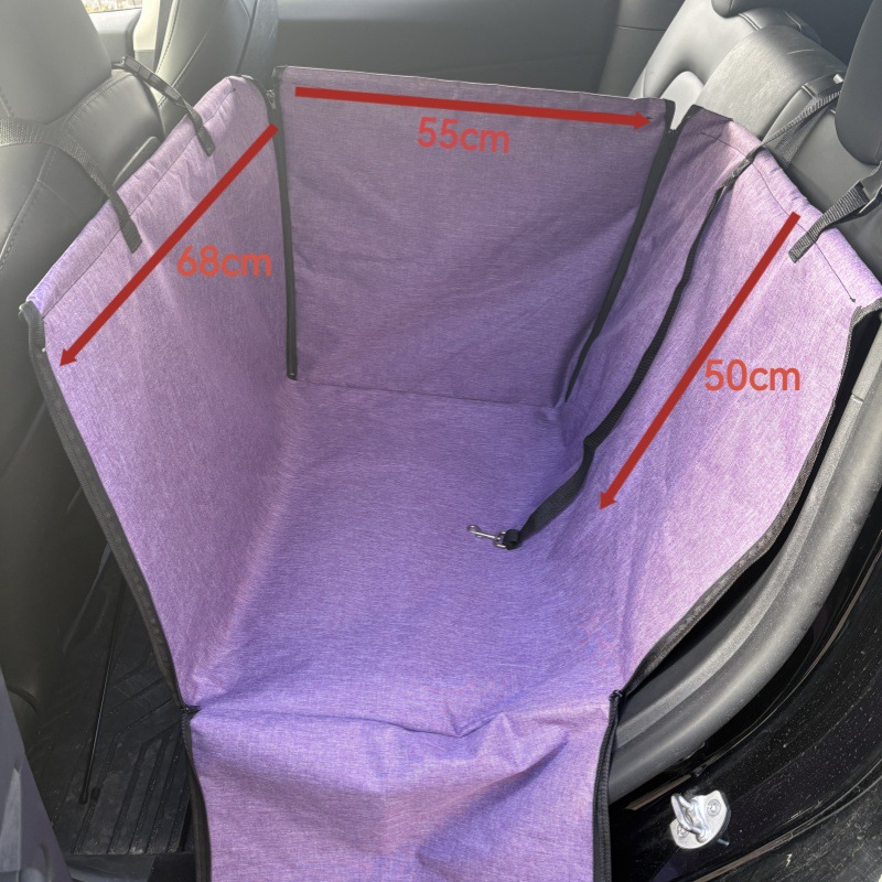 Alfombra de coche para mascotas de doble capa transfronteriza alfombra de coche de salida para perros fila trasera Asiento único estera para mascotas cubierta de asiento protectora