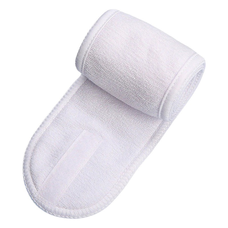 Banda de velcro para el cabello de Europa y América SPA diadema de maquillaje femenino absorbente de sudor transpirable deportes bufanda confinamiento diadema de punto accesorios para el cabello