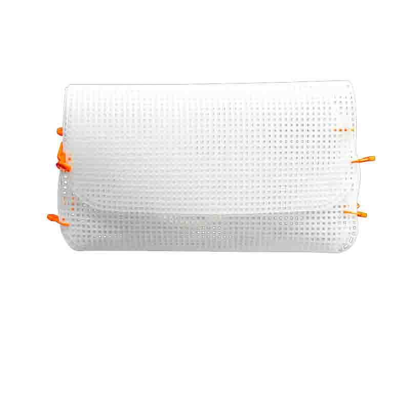 Bolsas DIY hechas a mano, malla de fijación, línea de tela, hojas de plástico huecas, malla de fijación, gancho, bolsas de tejido, accesorios