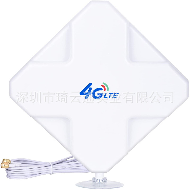 外置4G天线 室内外防水天线 35db高增益TS9双接口 4G平板天线