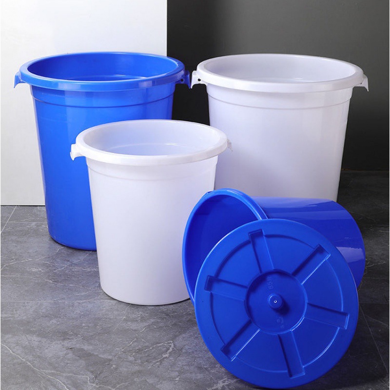储水桶加厚大号塑料带盖水桶大容量圆形食品级家用发酵厨房胶厂家|ms