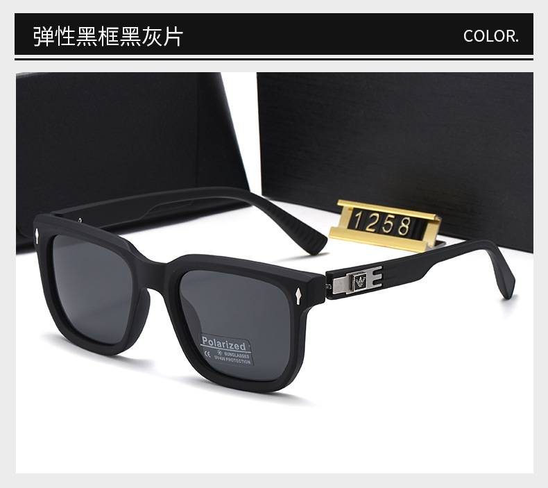 Sonnenbrillen Neukollektion Metallrahmen polarisiert Herrenmodell Outdoor-Sonnenbrille minimalistisch Luxus-Rahmen hochwertig Blendschutz-Sonnenbrille