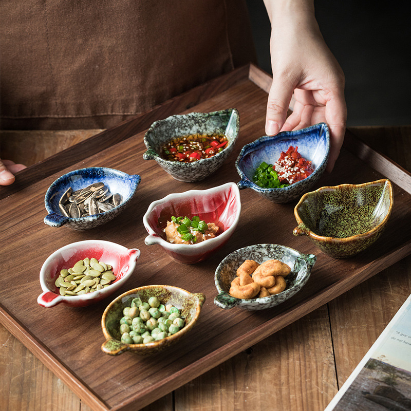 Japanese-style snacks and desserts plates, household, hotel, restaurant, hot pot, dipping plates, small dishes, peanut plates, seasoning plates