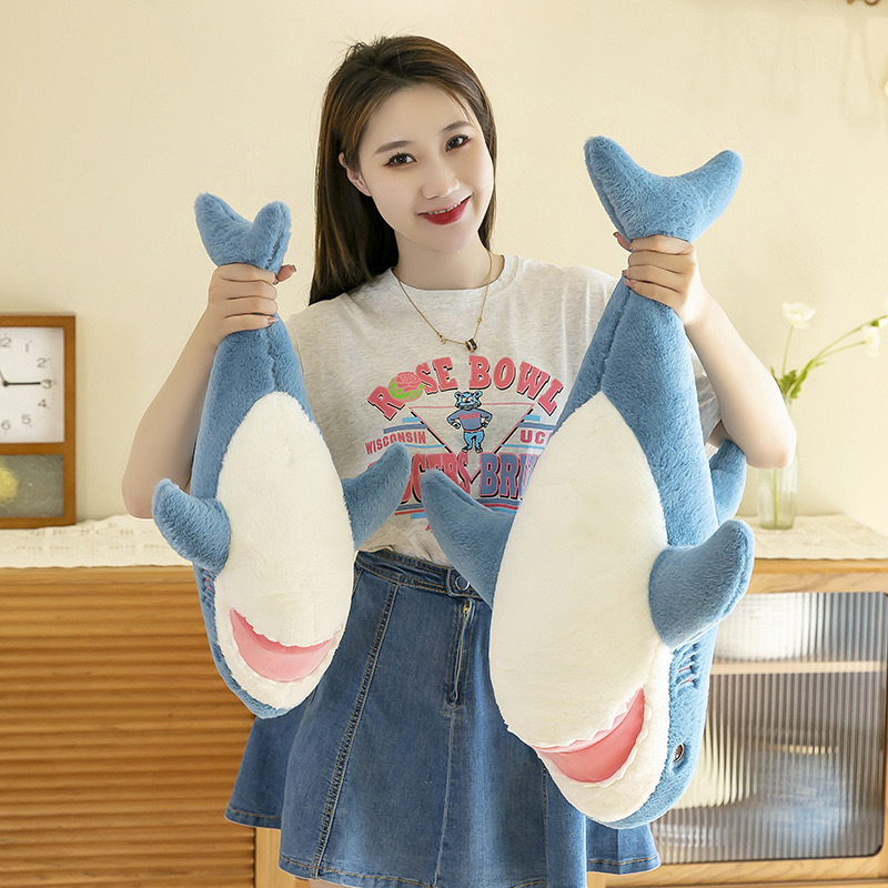 Shark Pillow for Sleeping, Plush Toy, Wedding Gift, Sleeping Leg-Hugging Doll, Wholesale Nap Artifact