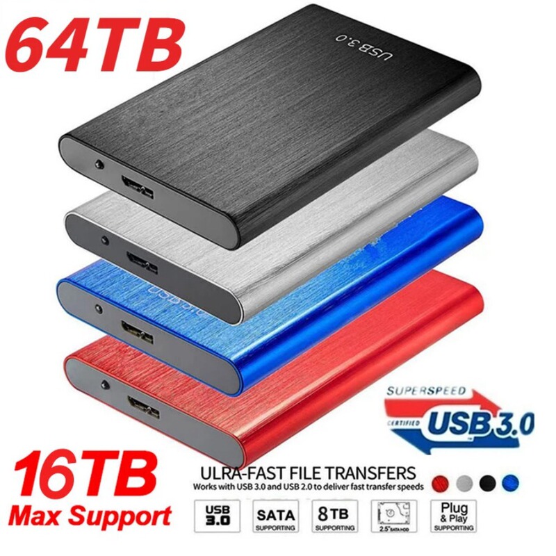 New Cross-Border Portable Solid-State Usb3.0 Brushed Metal 1Tb Large Capacity 8Tb/16Tb Mobile Hard Drive New Cross-Border Portable Solid-State Usb3.0 Brushed Metal 1Tb Large Capacity 8Tb/16Tb Mobile Hard Drive