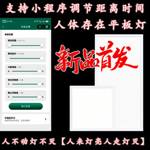 定制可调人在灯不灭led平板灯人体存在感应面板灯24G毫米波雷达