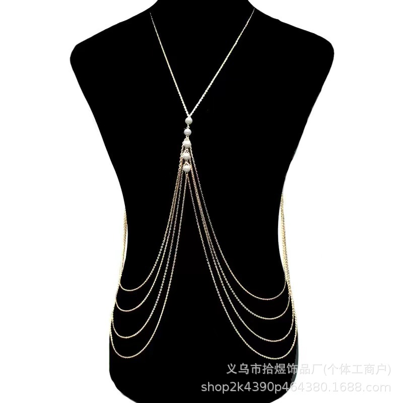 스타일 9 가슴 체인 골드