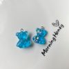 Resin, earrings, pendant, accessory with accessories, new collection, with little bears, handmade
