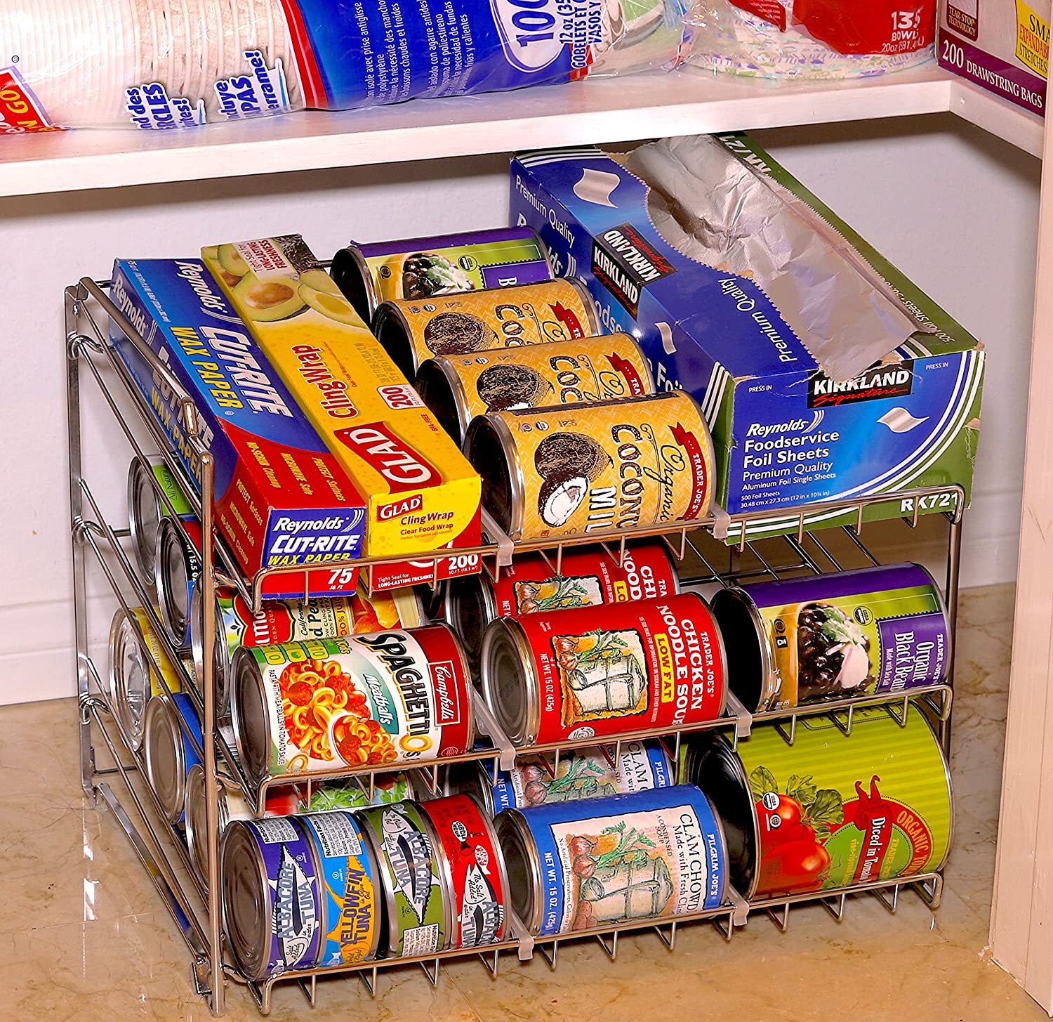 Supermarket Food Display Racks, Stackable Canning Racks, Kitchen Racks, Storage Racks, Etc. Can Be Customized For Production