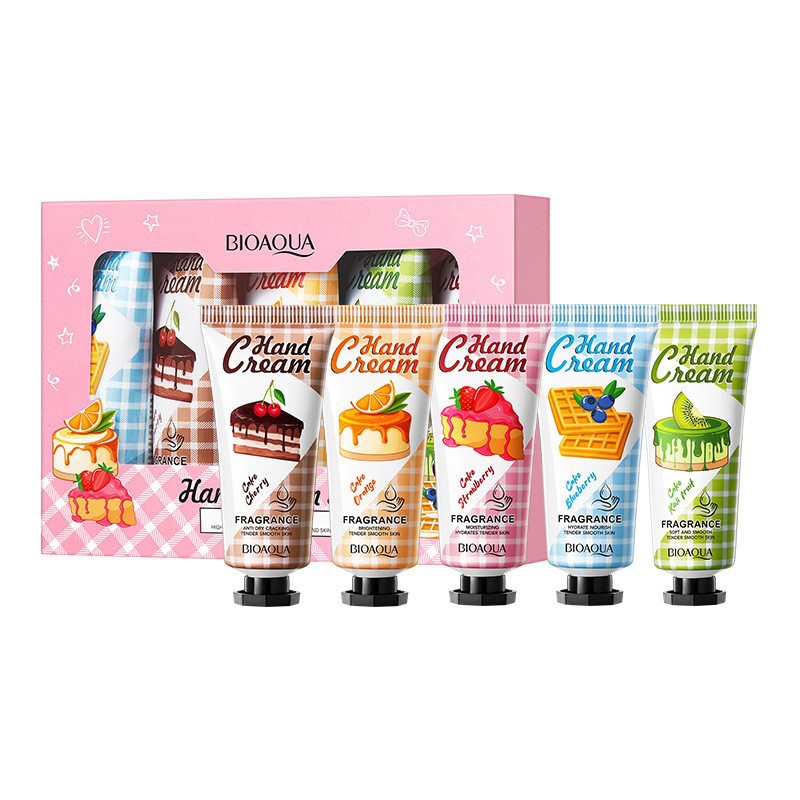 Comercio exterior transfronterizo SADOER colorido traje de crema de manos de flores y frutas hidratante anti-agrietamiento crema de manos regalo image 20