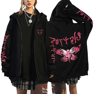Melanie Martinez Cartoon Zipper Hooded Sweatshirts Hip Hop