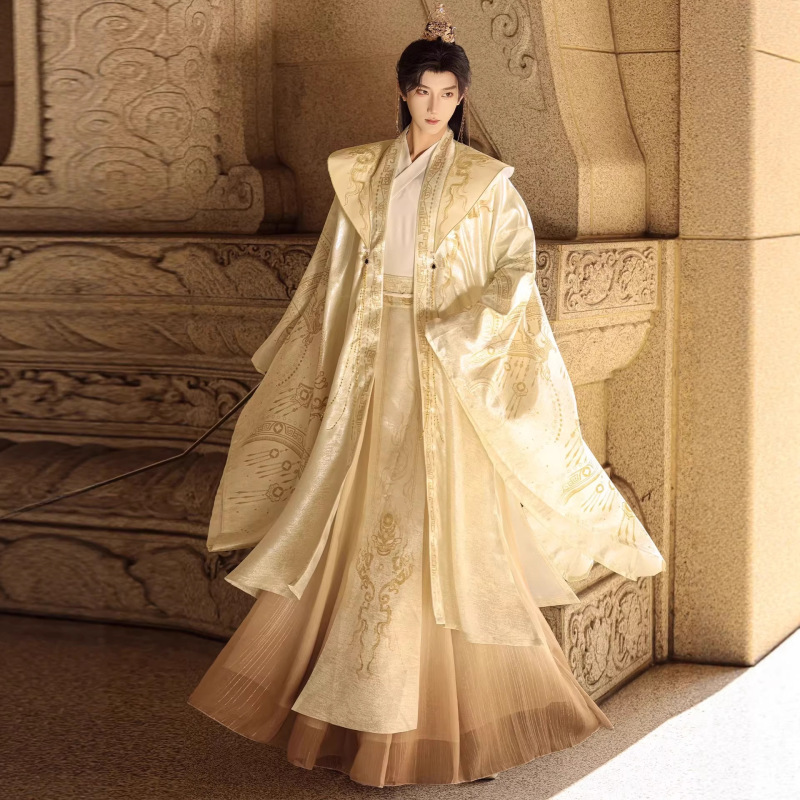 Original Wei-Jin Dynasty Style 2026 New Hanfu for Film and Stage Performances, Imperial Ancient Costume, Grand Jacquard High Priest Outfit Original Wei-Jin Dynasty Style 2026 New Hanfu for Film and Stage Performances, Imperial Ancient Costume, Grand Jacquard High Priest Outfit