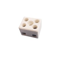 TC613二位陶瓷接线端子台24A高频陶瓷接线柱五筒陶瓷接线座