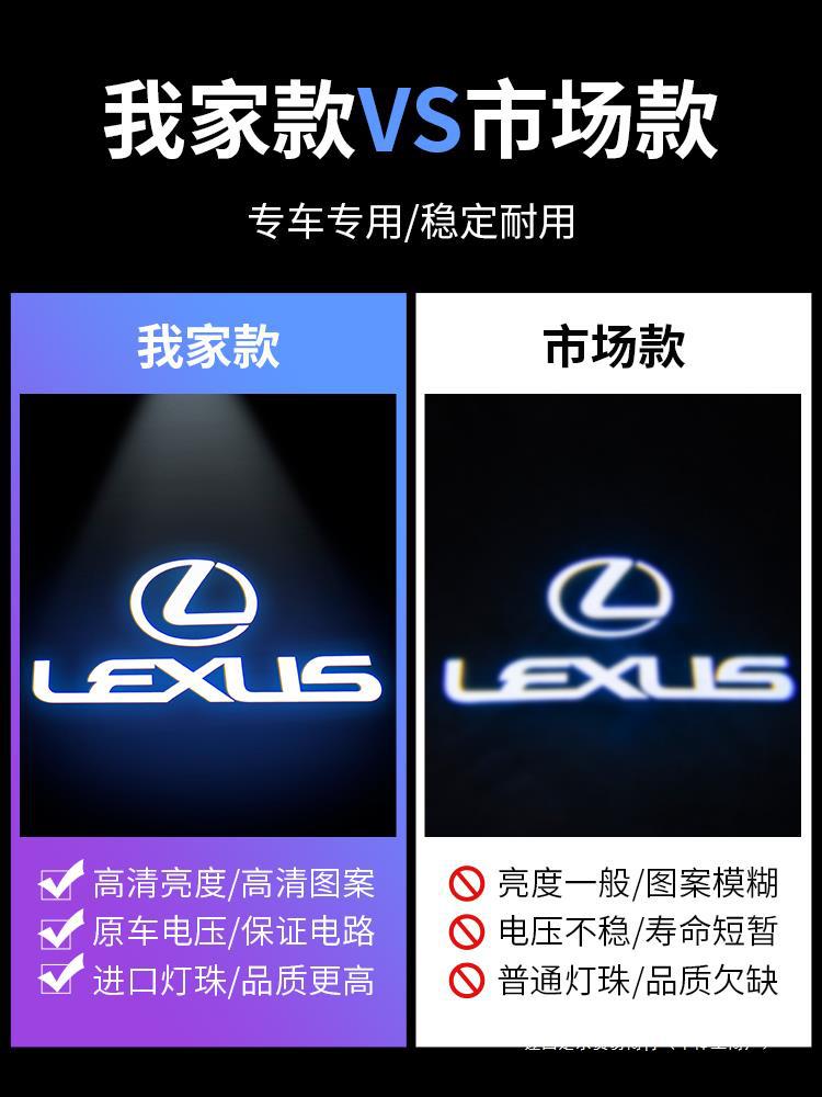 렉서스 환영 램프 ES200 | RX300 | ES300H | NX 수정 장식 LS 도어 분위기 프로젝션에 적용