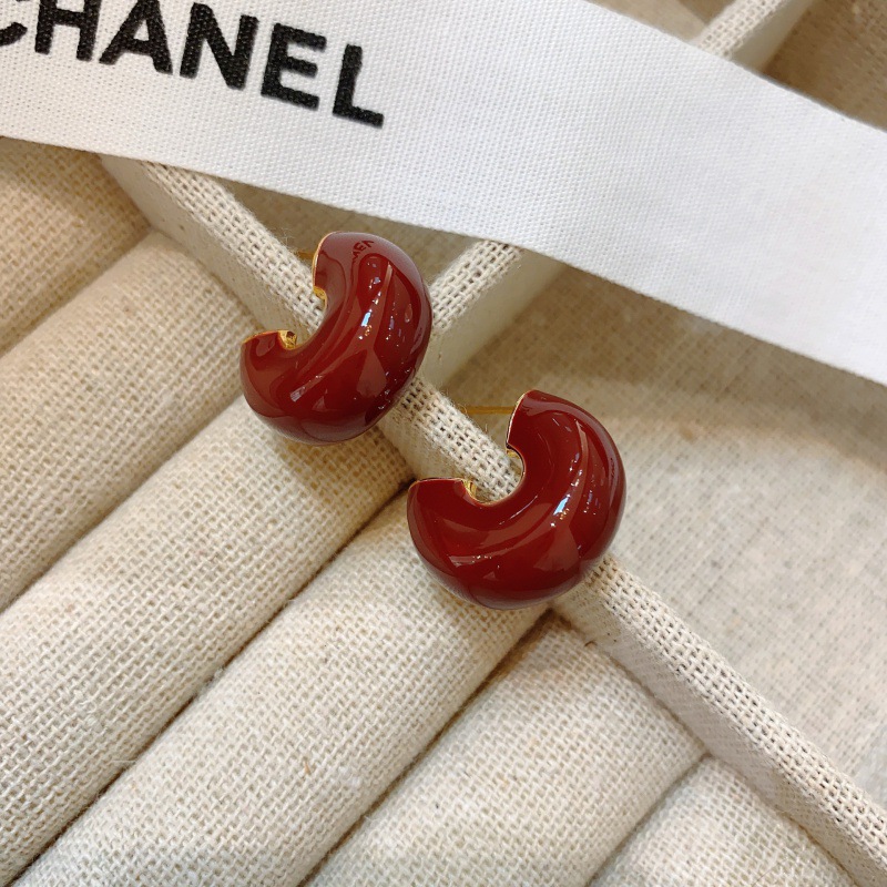 Nuevo estilo gota esmalte europeo y americano japonés y coreano simple exquisito pendientes elegante estilo frío fresco estilo francés pendientes únicos