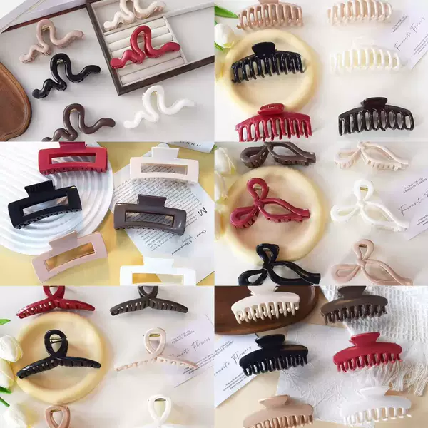 Cross-Border Popular Soft Silicone Hair Clip, Soft Anti-Collision Protection for the Back of the Head, Large Shark Clip, Not Easy to Break, Hair Clip Wholesale
