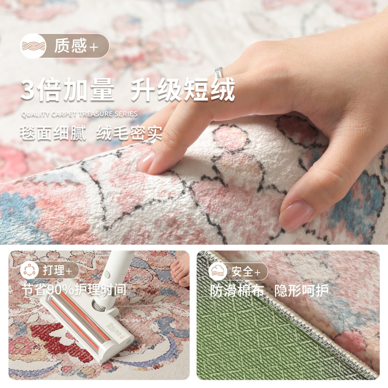 地毯客厅波斯民族风耐脏易打理家用沙发地垫防水跨境复古茶几毯|undefined