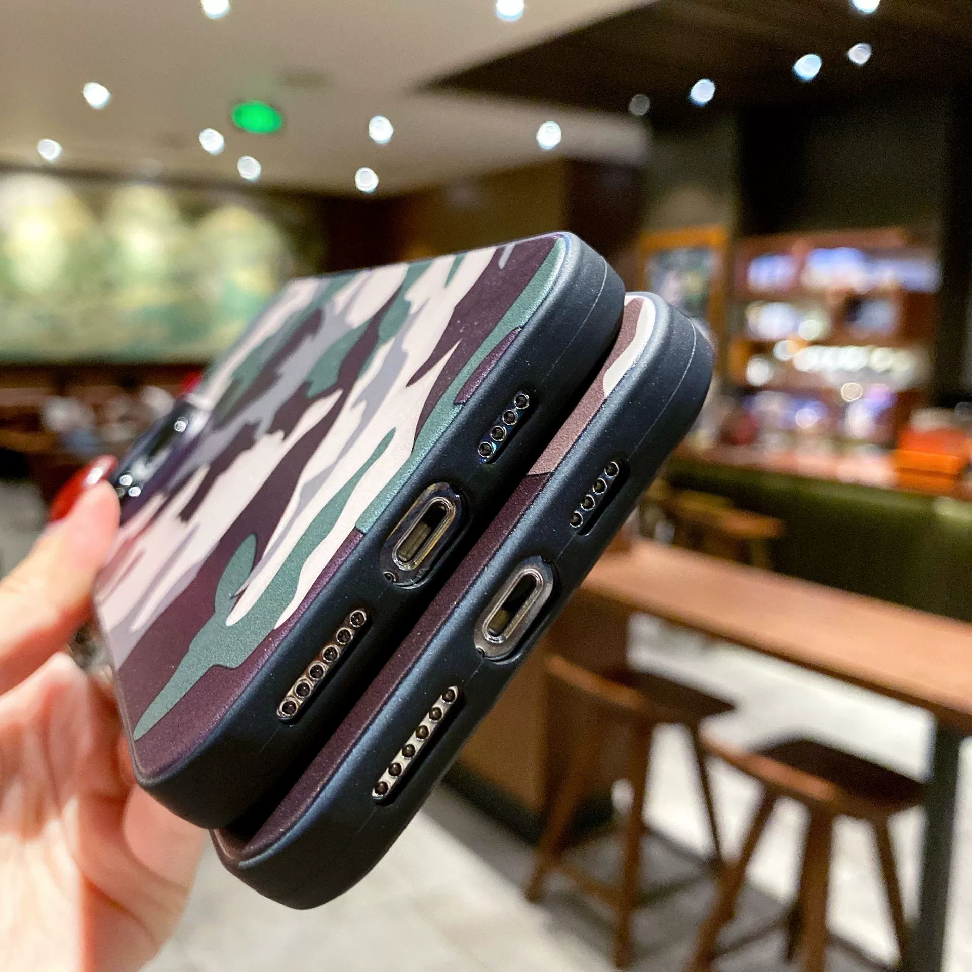 Защитный силиконовый чехол для iPhone 13 в камуфляжном рисунке, окрашенный корпус