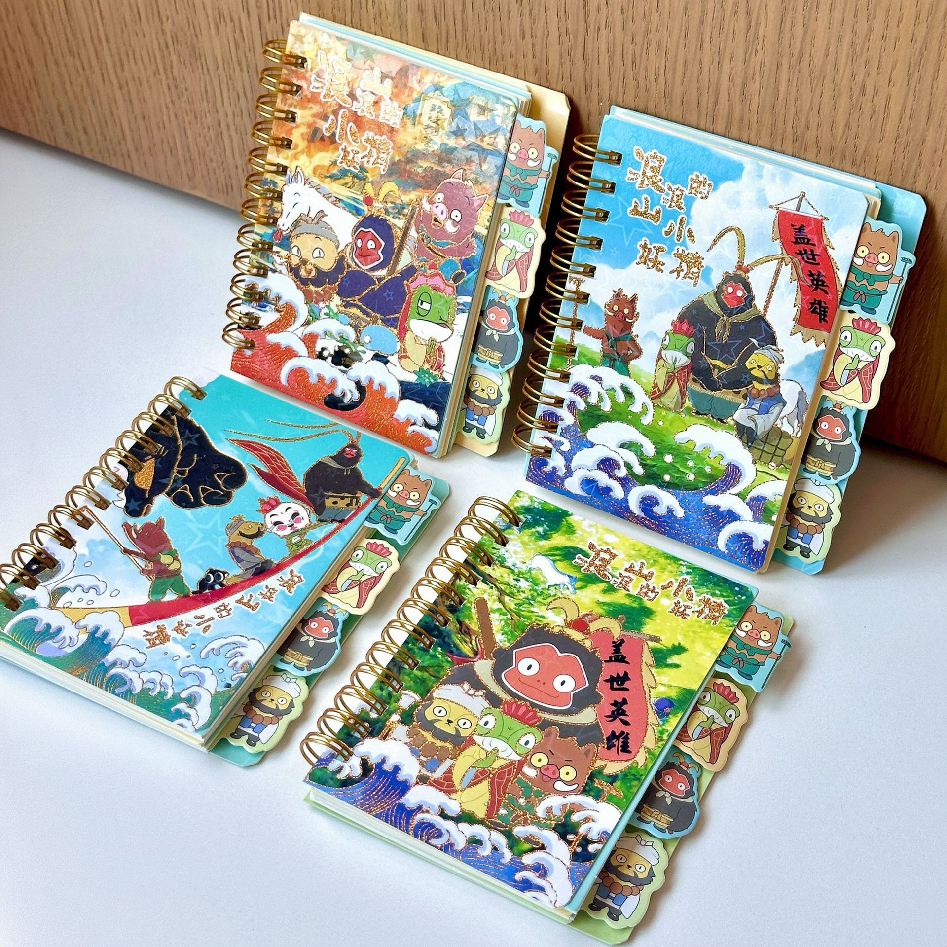 Nuevo Langlang Mountain Lechief 100K bobina lindo cuaderno de dibujos animados de alto valor de cara estampado cuaderno de notas