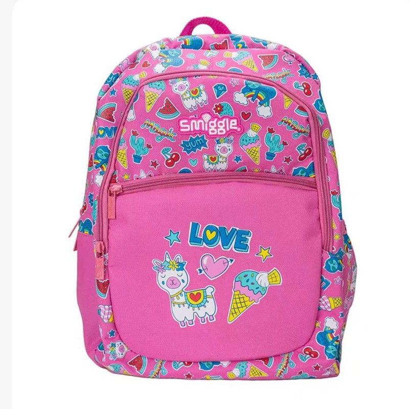 Australia smiggle mochila escolar para estudiantes de primaria y secundaria mochila para niños bolsa de ocio al aire libre mochila de dibujos animados de gran capacidad