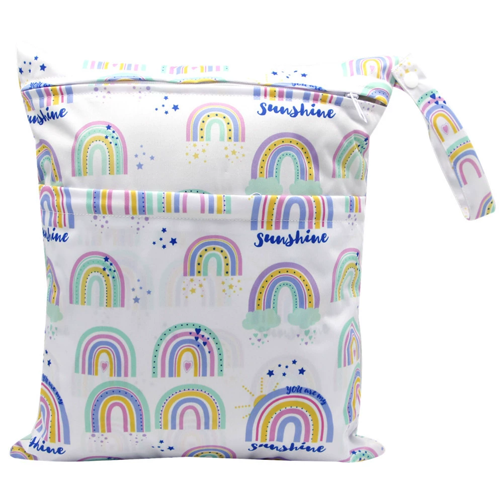 Asenappy Diaper, cloth bag, children's storage bag, waterproof bag with zipper, for import