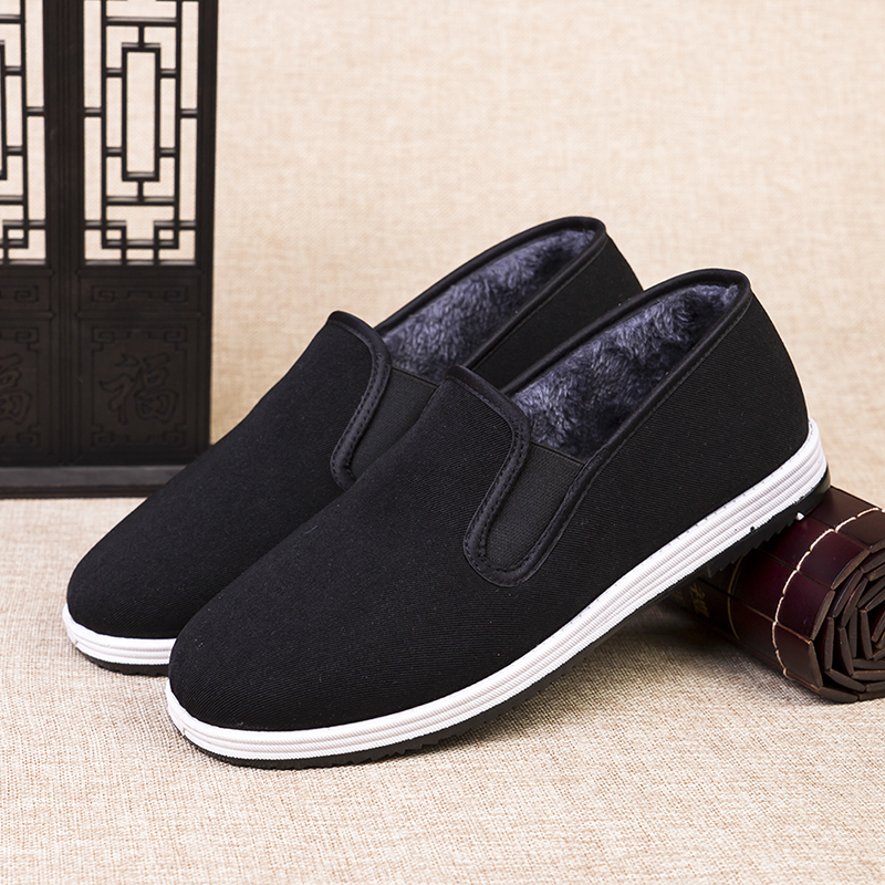 업그레이드된 블랙 밑창과 벨벳 슈즈