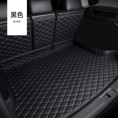 Trunk Mat, Es300H Car Trunk - high-edge-hangzhou-embroidery-black-backrest-cushion-lexus-es-imported