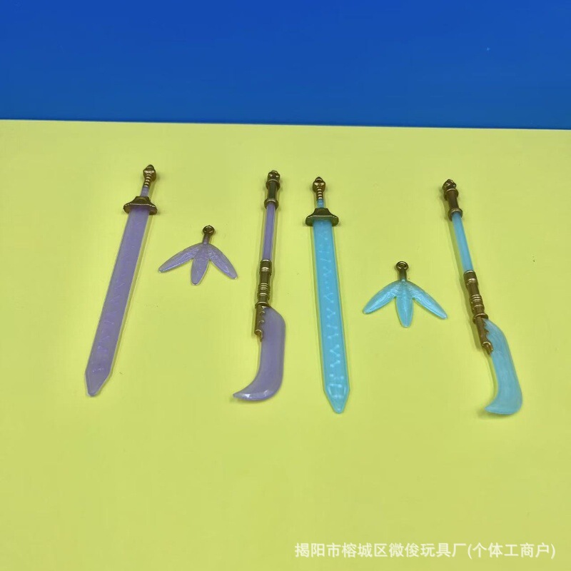 Mini Kpop Demon Hunter Weapons Demon Hunter Doll Plastic Props Weapon Accessories