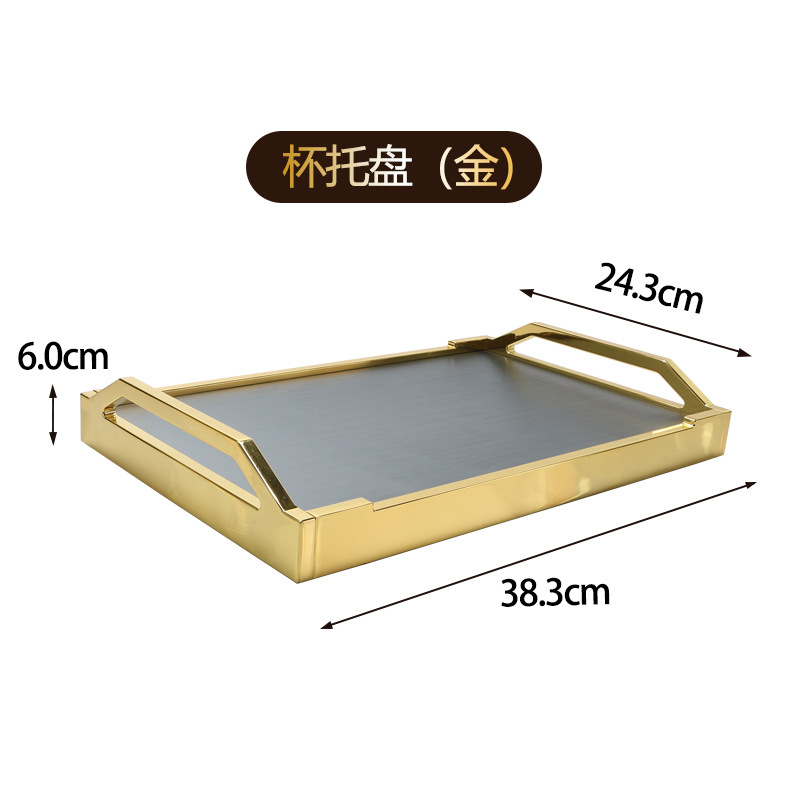 Cenizas doradas KTV suministros set de platos de frutas clube nocturno cenicero lujo ligero bar caja de toallas de fiesta de moda